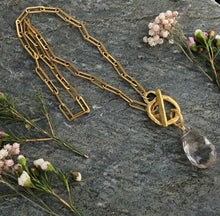 Load image into Gallery viewer, Smoky Quartz Toggle Clasp Necklace
