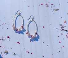 Load image into Gallery viewer, Love Bouquet Oval Hoops
