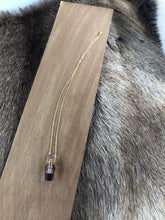 Load image into Gallery viewer, Purple Quartz Essential Oil Pendant Necklace/Quartz Perfume Necklace
