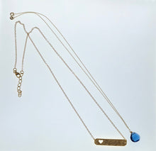 Load image into Gallery viewer, Tanzanite Gemstone Necklace on 14 Karat Solid Yellow Gold Chain
