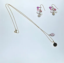 Load image into Gallery viewer, Tourmaline, Amethyst, Smoky Quartz and Clear Quartz Bouquet Earrings
