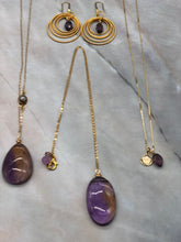 Load image into Gallery viewer, Purple and Yellow Ametrine Pendant Necklace
