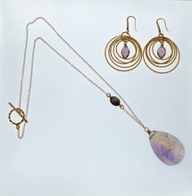 Load image into Gallery viewer, Purple and Yellow Ametrine Pendant Necklace
