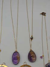 Load image into Gallery viewer, Purple and Yellow Ametrine Pendant Necklace
