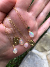 Load image into Gallery viewer, Opal Necklace on Gold Chain
