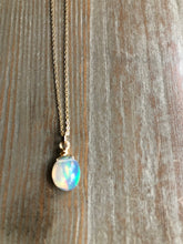 Load image into Gallery viewer, Opal Necklace on Gold Chain
