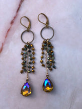 Load image into Gallery viewer, Golden Topaz Glass Earrings
